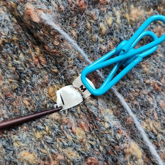 Vintage "Artisan" Wool Knit Sweater Jacket Size Medium - Picture 12 of 15